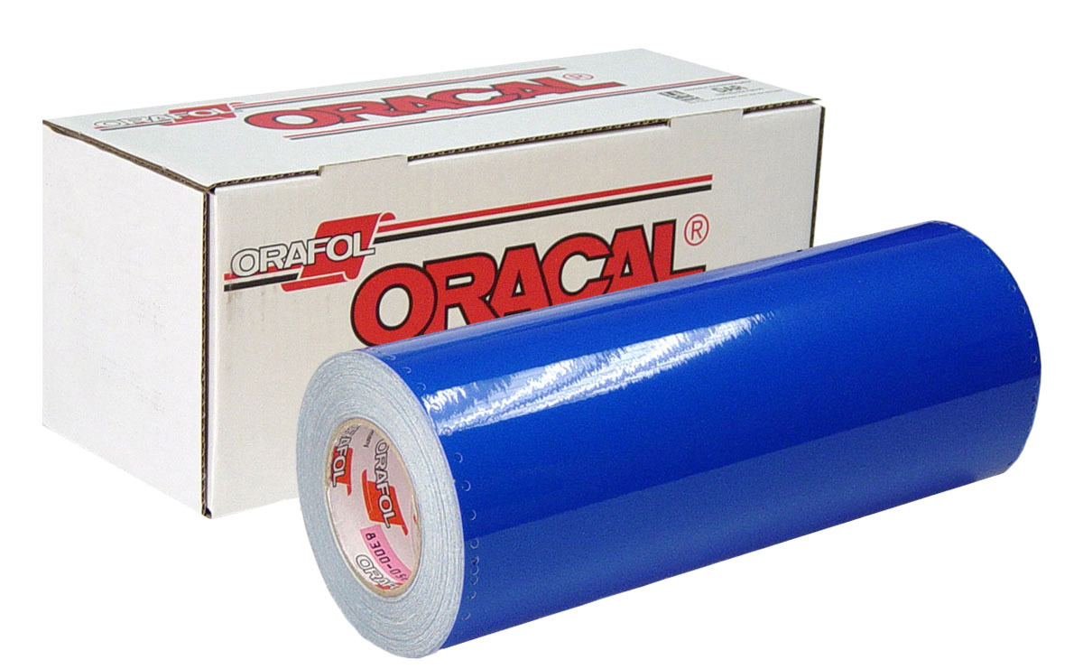 24IN BLUE 6510 FLUORESCENT CAST - Oracal 6510 Fluorescent Cast PVC Film